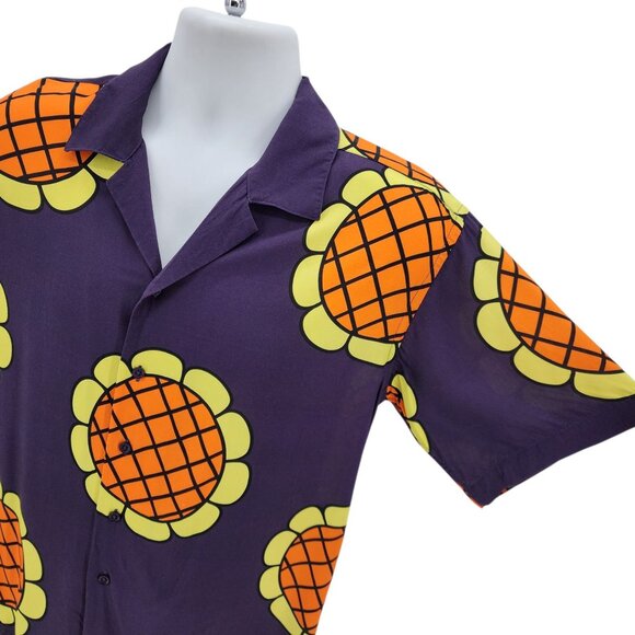 Steady Hands Adult Small Shirt Sunflower Collared Button Down Hawaiian Shirt - Picture 3 of 8